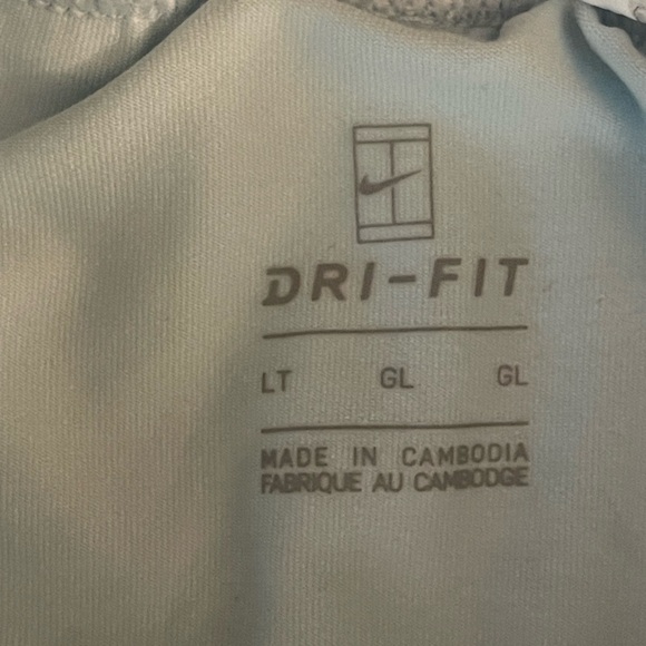 Nike Dri-Fit Court Flouncy Tennis Skirt Skort Size Large Light Blue - Picture 4 of 4